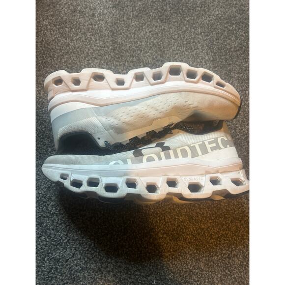 On Cloud Shoes - ON Running Cloudmonster womens 9 Running Shoes White Athletic Shoes Cloud